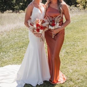 Revelry - Jade Satin Dress